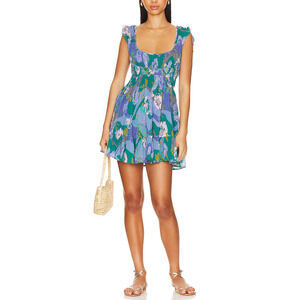 Free People 'Vernon' Print Mini Dress Size S - NWT